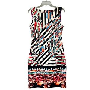 ISLE by Melis Kozan Sleeveless Dress Multi Print Size Small